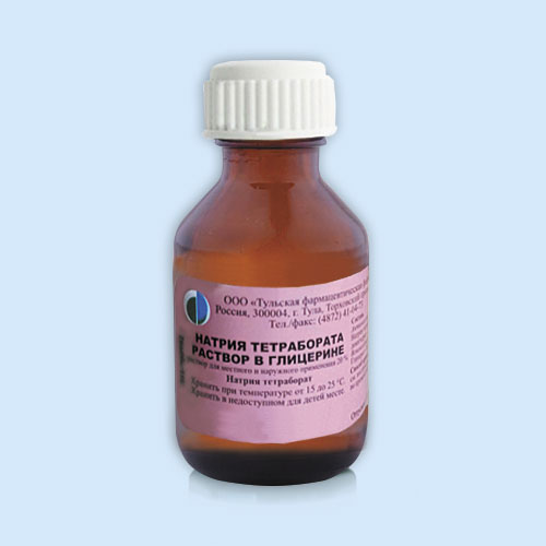 Натрия тетраборат (Бура) фл.(р-р в глицерине) 20% 30мл