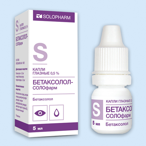 Бетаксолол-Солофарм фл.-кап.(капли глазн.) 0,5% 5мл