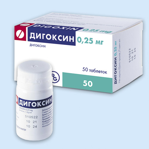 Дигоксин таб. 250мкг №50