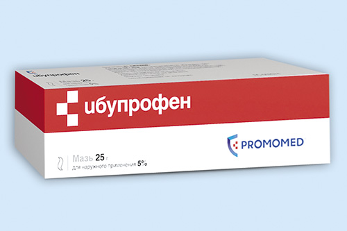 Ибупрофен туба(мазь д/наружн. прим.) 5% 25г №1