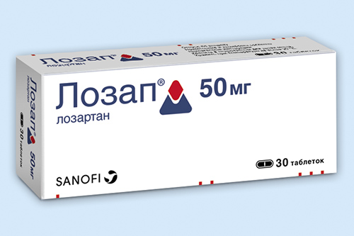 Лозап таб. п/пл. об. 50мг №90
