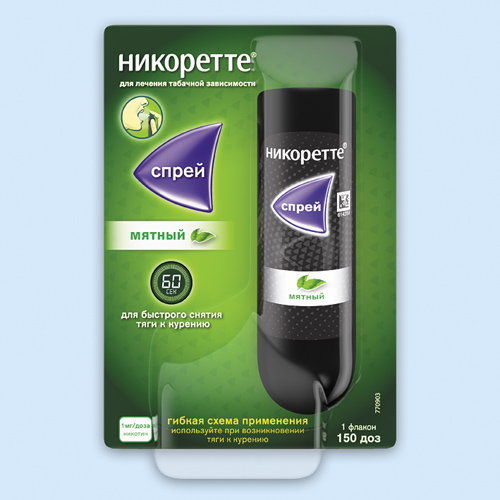 Никоретте спрей 150доз 13,2мл (мята)