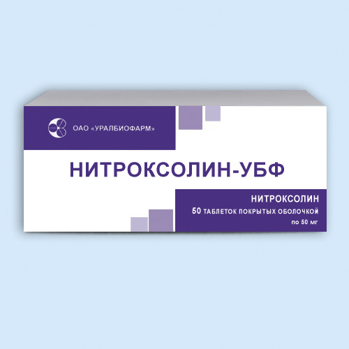 Нитроксолин-УБФ таб. п/об. 50мг №50