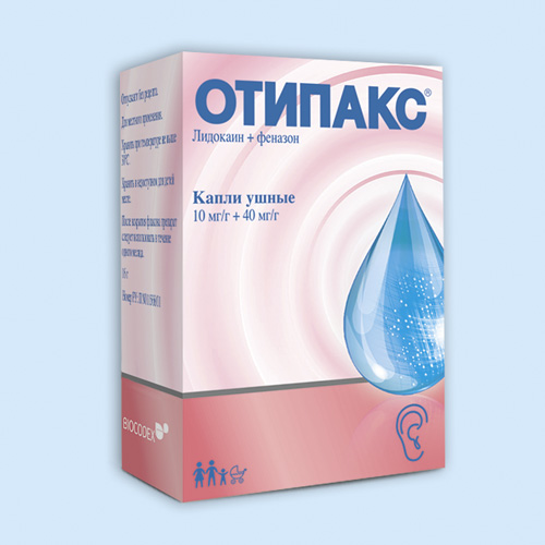 Отипакс фл.(капли ушн.) 16г + с капельн.