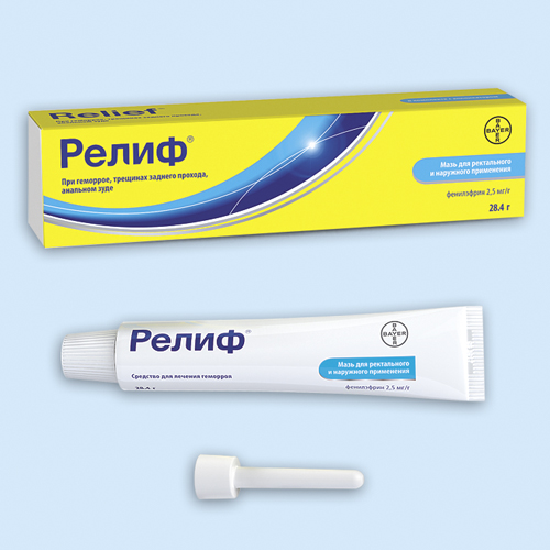 Релиф мазь рект. 28,4г с аппл.