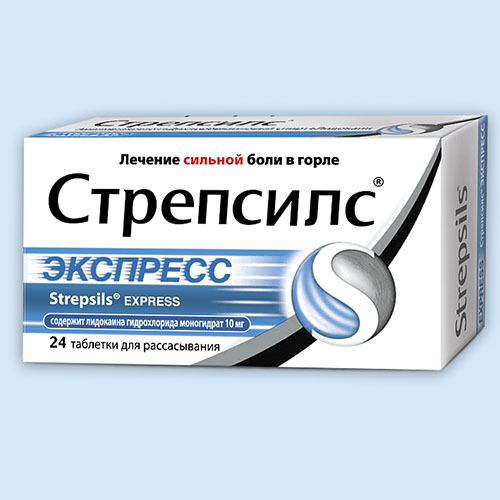 Стрепсилс Экспресс таб. д/рассас. №24