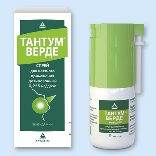Тантум верде фл.(спрей доз.) 0,255мг/доза 176доз 30мл