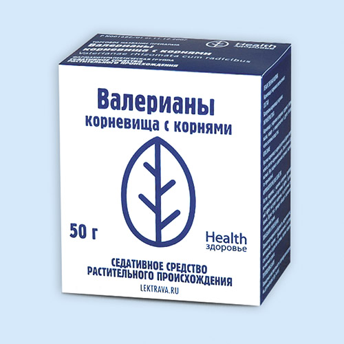 Валерианы корневища с корнями пак. 50г